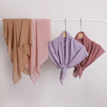Chiffon Scarf Shawl detail