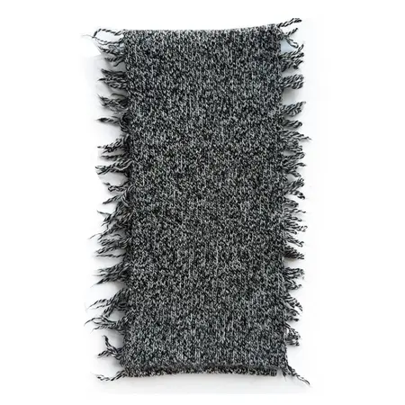 Women's 50% Wool Blend Knit Fringed Vintage Y2K Scarf Shawl – 150 × 17 cm detail