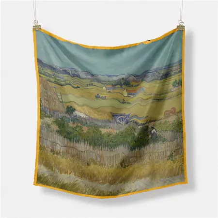 Printed Scarf Shawl – 53 × 53 cm detail