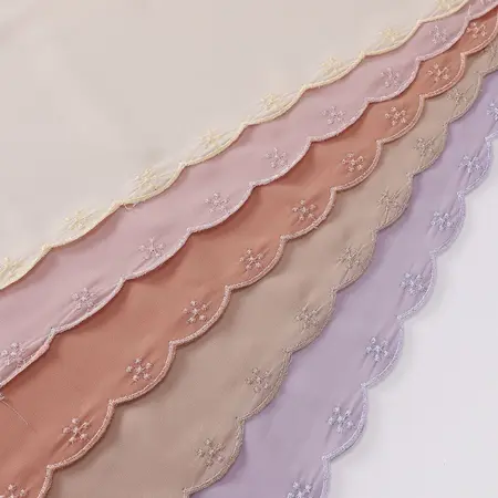 Chiffon Embroidered Hijab detail