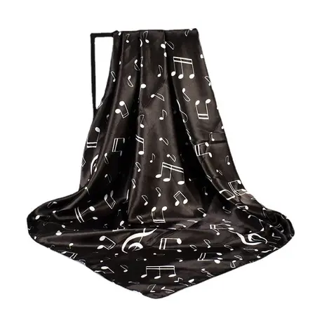 Silk Scarf Shawl – 90 × 90 cm detail