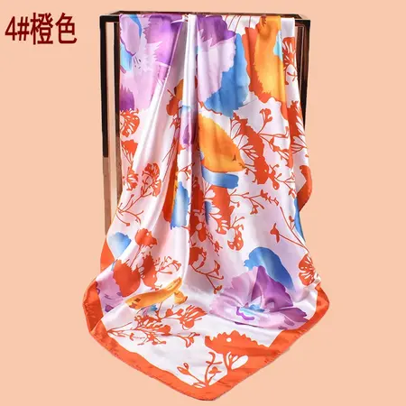 Floral Scarf Shawl – 90 × 90 cm detail