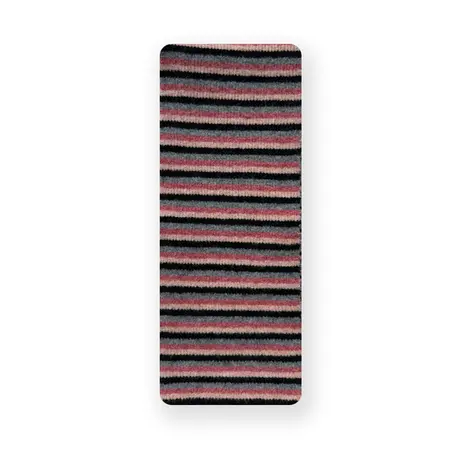 Women's Wool Blend Striped Knit Scarf Shawl – 170 × 17 cm detail