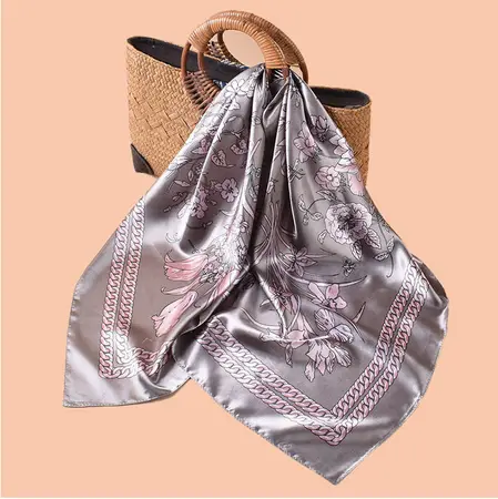 Floral Scarf Shawl – 90 × 90 cm detail