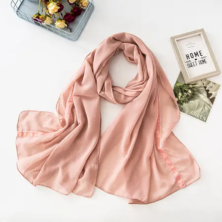 Chiffon Solid Color Hijab detail