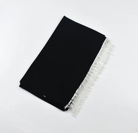 Chiffon Fringed Scarf Shawl – 70 × 170 cm detail