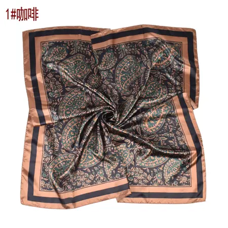 Silk Floral Scarf Shawl – 90 × 90 cm detail