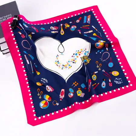 Printed Scarf Shawl – 60 × 60 cm