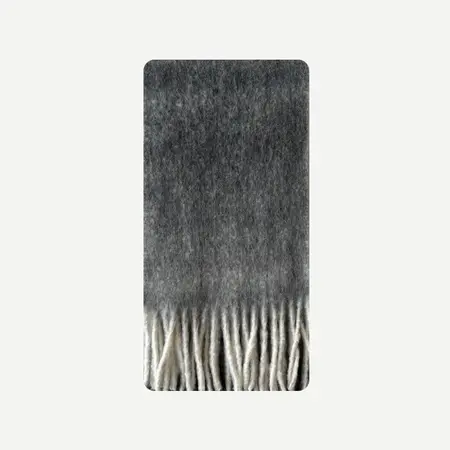Women's Wool Blend Gradient Fringed Scarf Shawl – 215 × 27 cm detail