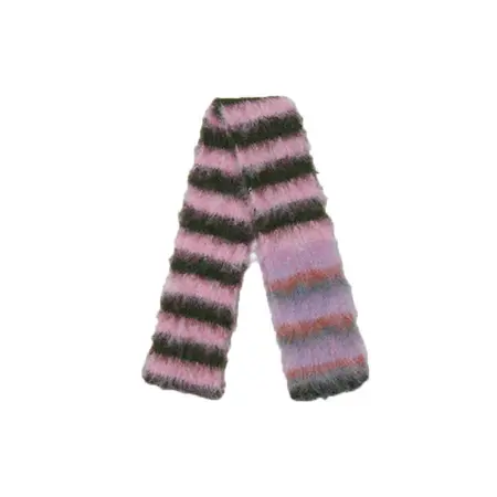Striped Knit Scarf Shawl – 180 × 12 cm detail