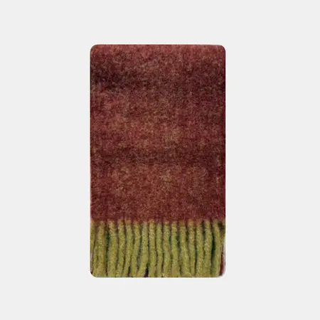 Women's Wool Blend Fringed Scarf Shawl – 200 × 30 cm detail