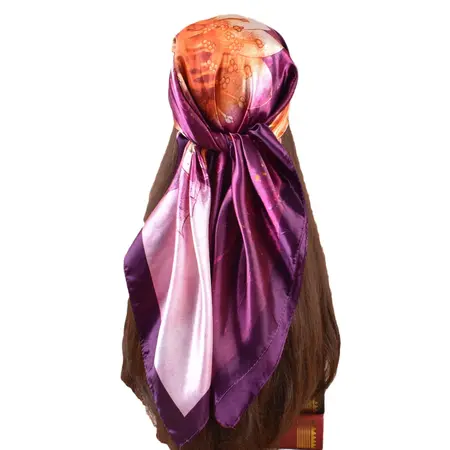 Floral Printed Scarf Shawl – 90 × 90 cm detail