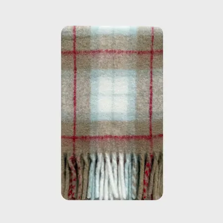 Women's Wool Blend Plaid Scarf Shawl – 220 × 30 cm detail