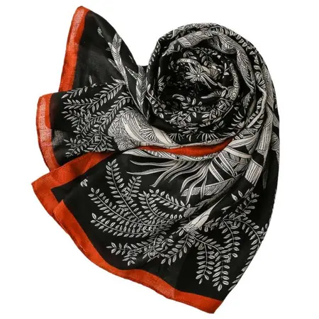 Silk Scarf Shawl – 180 × 90 cm detail