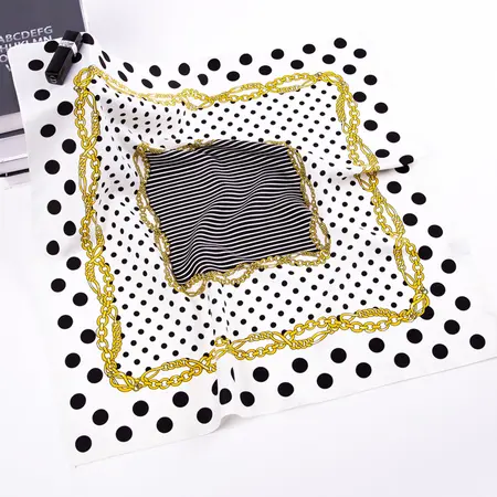 Polka Dot Scarf Shawl – 60 × 60 cm detail