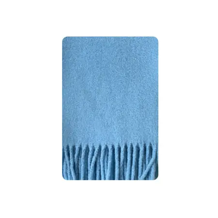 Women's 40% Wool Solid Color Scarf Shawl – 220 × 30 cm detail