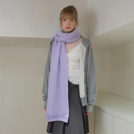 Solid Color Scarf Shawl – 170 × 25 cm detail