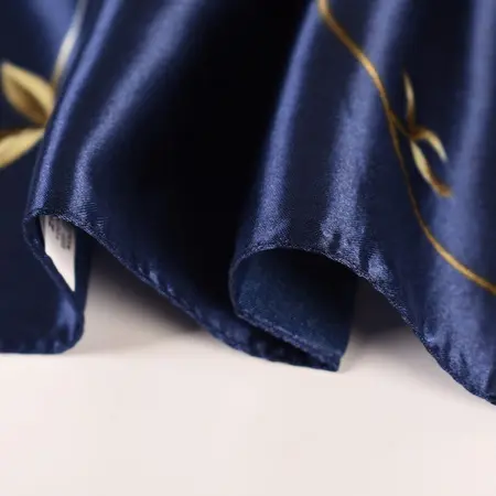 Silk Floral Scarf Shawl – 90 × 90 cm detail