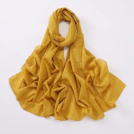 Chiffon Leopard Print Printed Hijab detail