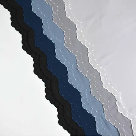 Chiffon Embroidered Hijab detail