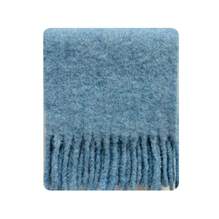 Women's 42% Alpaca Solid Color Scarf Shawl – 200 × 26 cm detail
