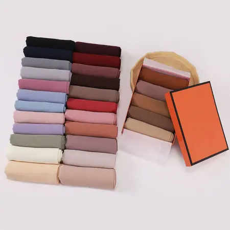 Chiffon Solid Color Hijab detail