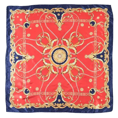 Women's Vintage Scarf Shawl – 90 × 90 cm