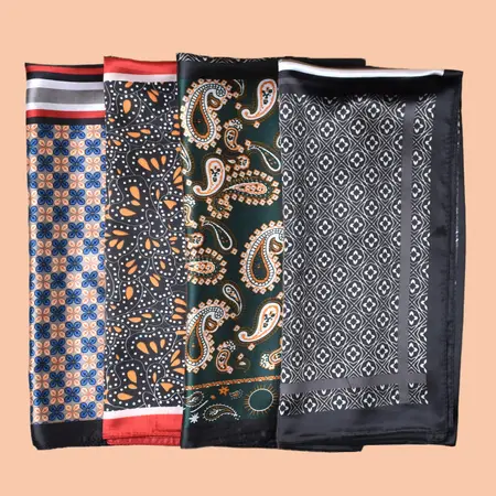 Printed Scarf Shawl – 90 × 90 cm detail