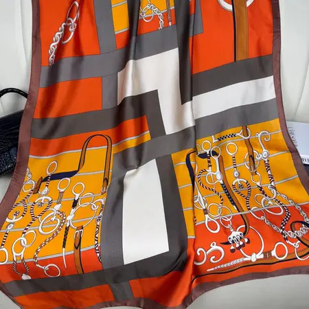 Silk Scarf Shawl – 90 × 180cm detail