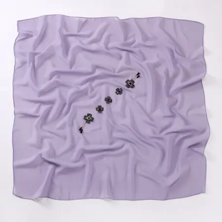 Chiffon Floral Hijab – 80 × 180cm detail