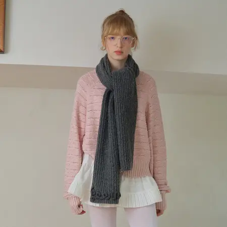 Solid Color Scarf Shawl – 170 × 25 cm detail