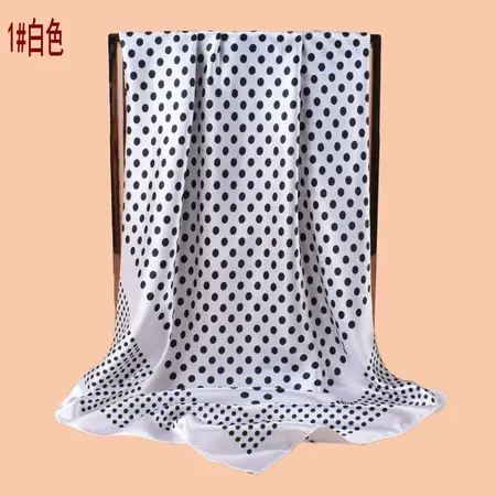 Floral Polka Dot Printed Scarf Shawl – 90 × 90 cm detail