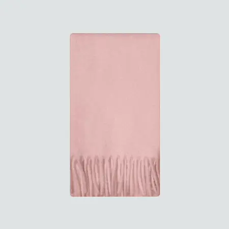 20% Wool Blend Solid Color Scarf Shawl – 220 × 30 cm detail