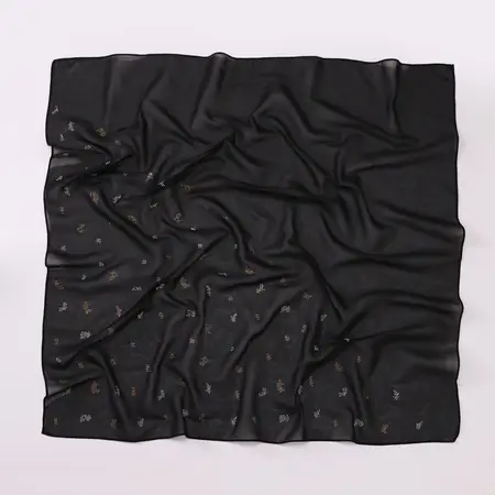 Chiffon Leopard Print Printed Scarf Shawl detail