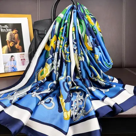 Silk Lightweight Scarf Shawl – 90 × 180cm detail