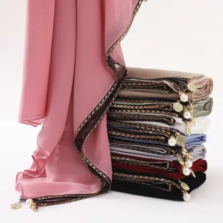 Chiffon Headscarf detail