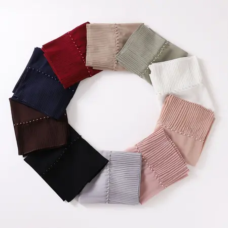 Chiffon Pleated Hijab detail