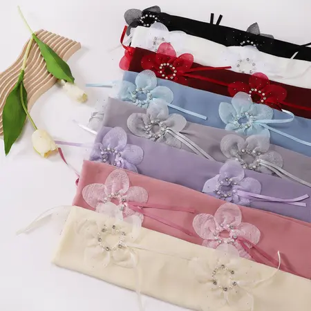 Chiffon Floral Hijab detail