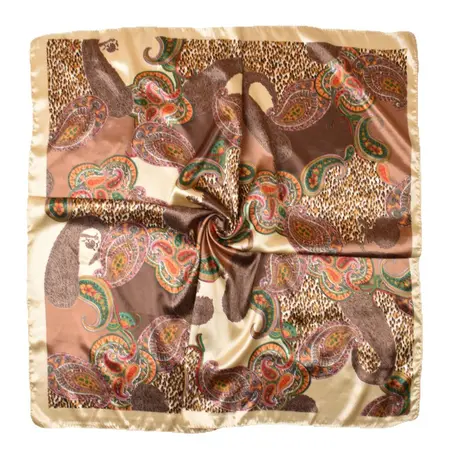 Leopard Print Printed Scarf Shawl – 90 × 90 cm detail