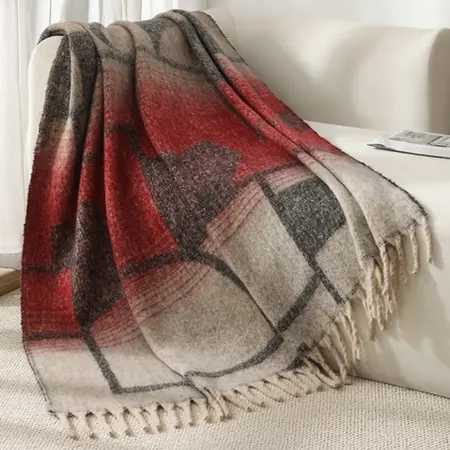 Geometric Scarf Shawl – 165 × 125 cm detail
