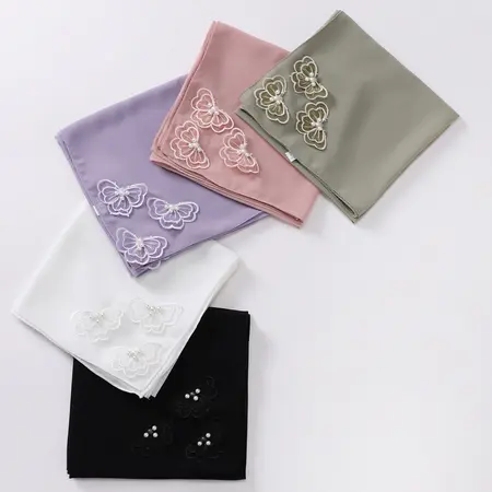 Chiffon Hijab – 90 × 90 cm detail