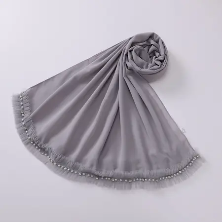 Chiffon Pleated Headscarf detail