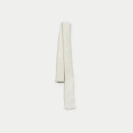 Wool Blend Solid Color Lightweight Narrow Scarf Shawl – 180 × 5 cm detail