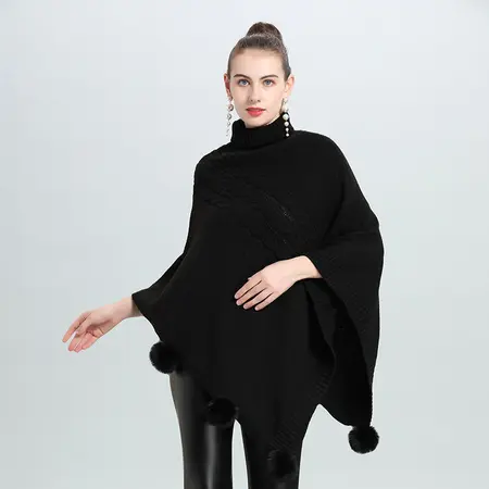 Knit Poncho detail