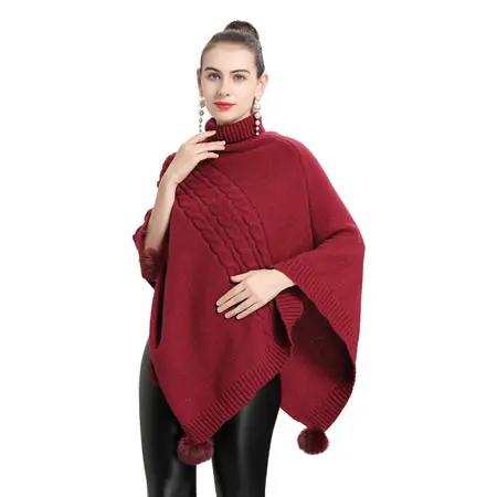 Knit Poncho detail
