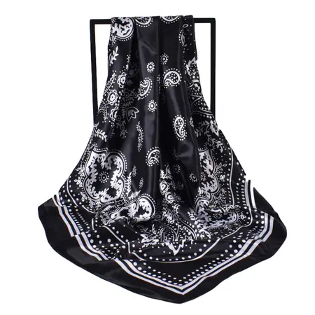 Paisley Vintage Scarf Shawl – 90 × 90 cm detail