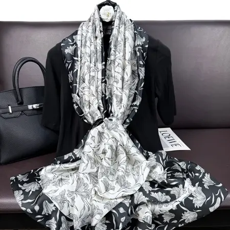 Silk Scarf Shawl – 90 × 180cm
