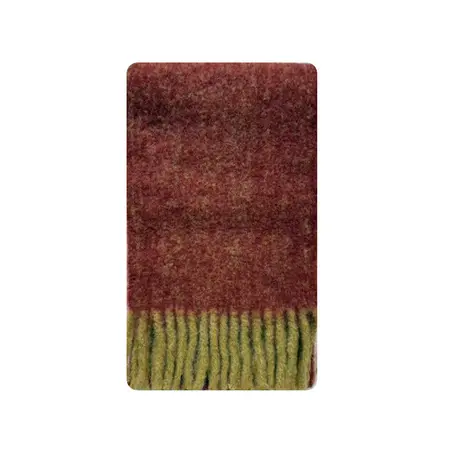 Women's Wool Blend Fringed Scarf Shawl – 200 × 30 cm detail