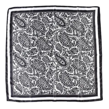 Silk Floral Scarf Shawl – 90 × 90 cm detail