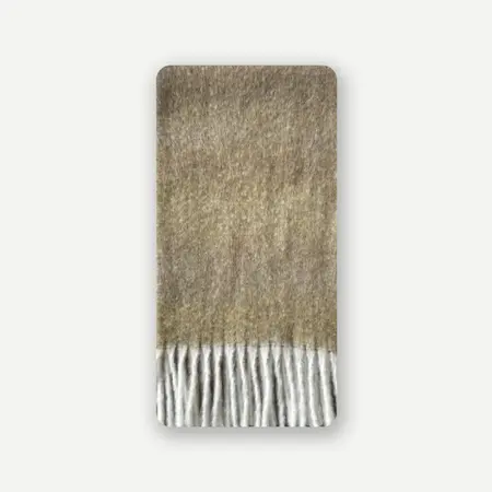 Women's Wool Blend Gradient Fringed Scarf Shawl – 215 × 27 cm detail